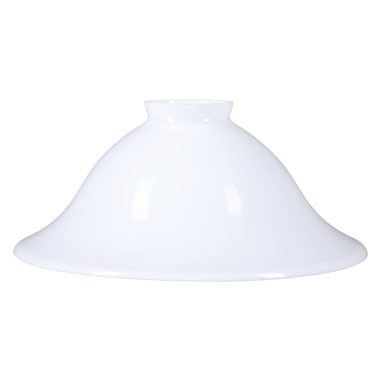 Home4Living Lampenschirm Pendelglasschirm Weiß Ø 220mm E27 Lampenglas Ersatzglas rund, Dekorativ