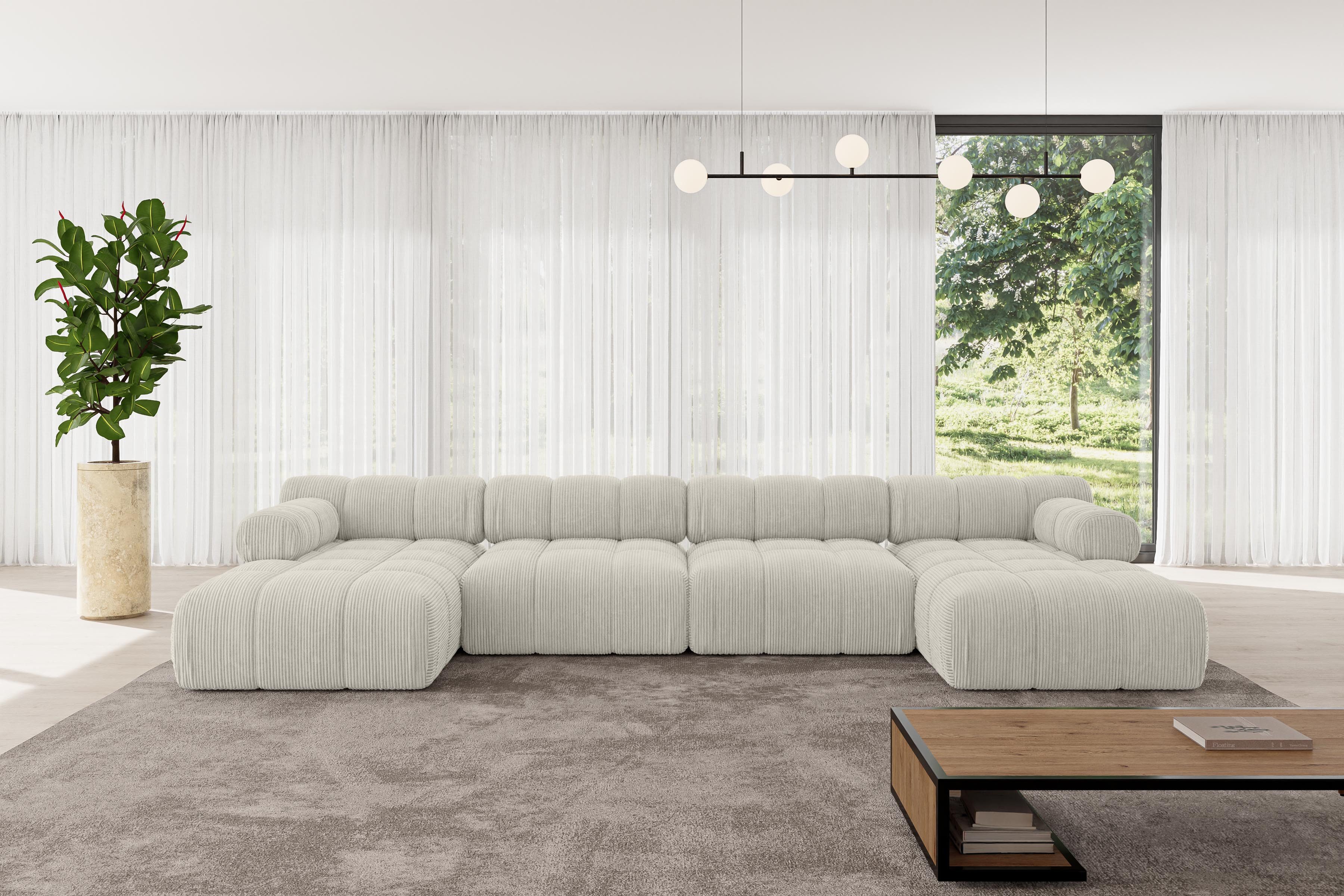 ALTDECOR Wohnlandschaft Tesso-U2, Corner Sofa U-Form günstig online kaufen