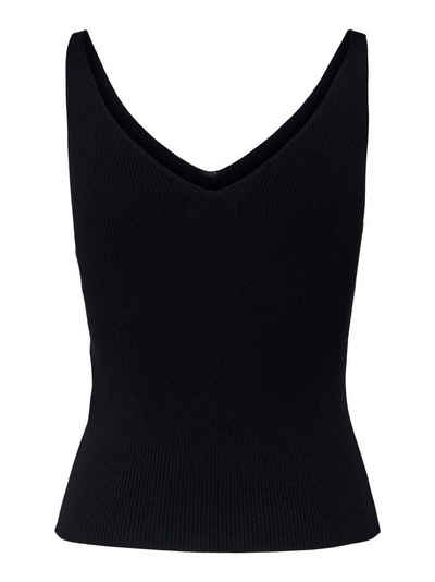 JACQUELINE de YONG Shirttop Tank Top Oberteil JDYNANNA Shirt Pullover V-neck Ausschnitt (1-tlg) 3554 in Schwarz
