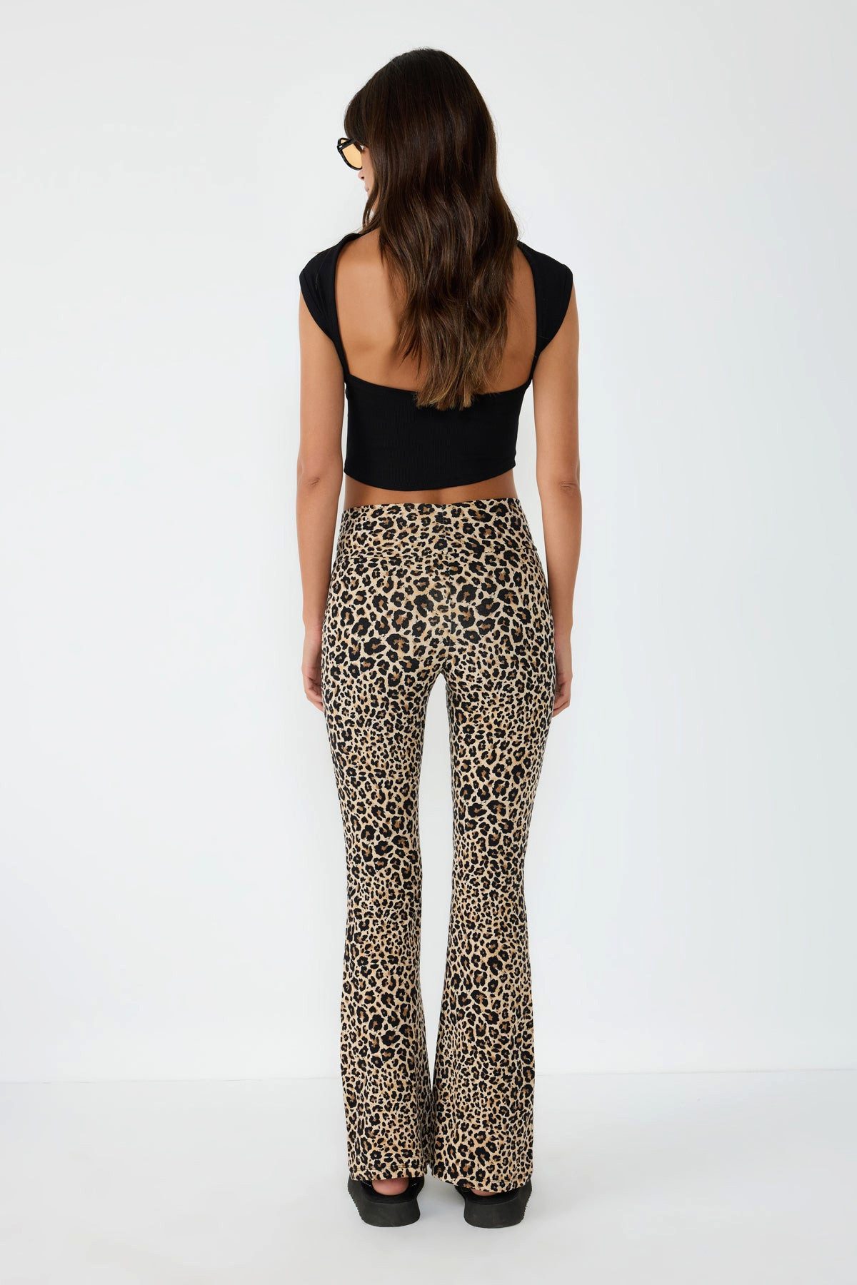 No Matter What Bequeme Jeans Leopardenmuster-Hose mit elastischem Bund – Bild 5 von 5