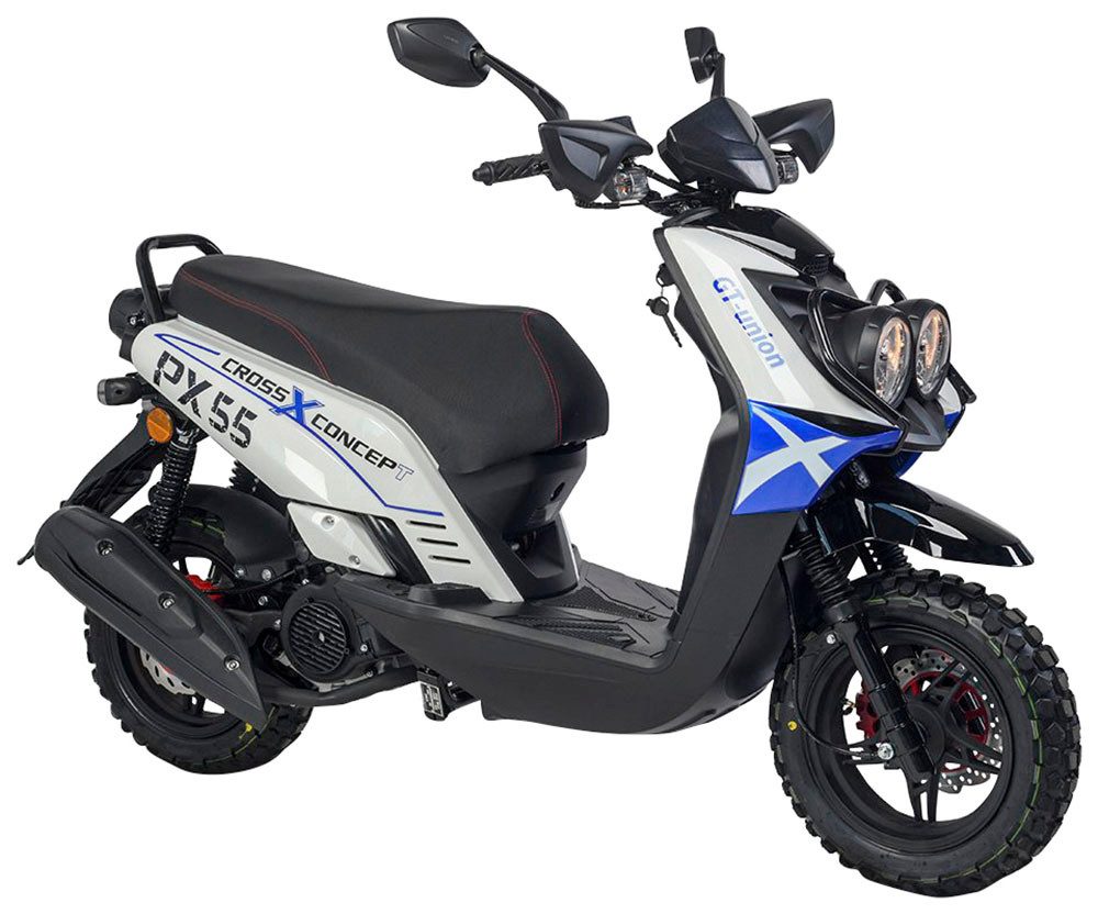 GT UNION Motorroller PX55 Cross Conzept 125, 124,6 ccm, 85 km/h, Euro 5+, Luftgekühlter Motor