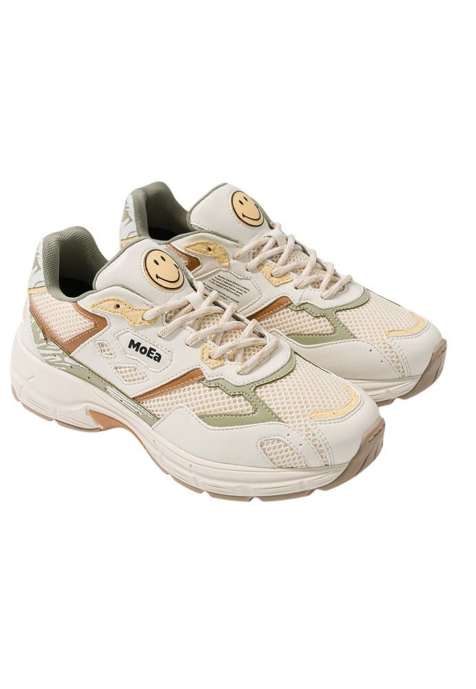 Moea Gen8 - Smiley Nature Drop - beige/grün Damen Sneaker