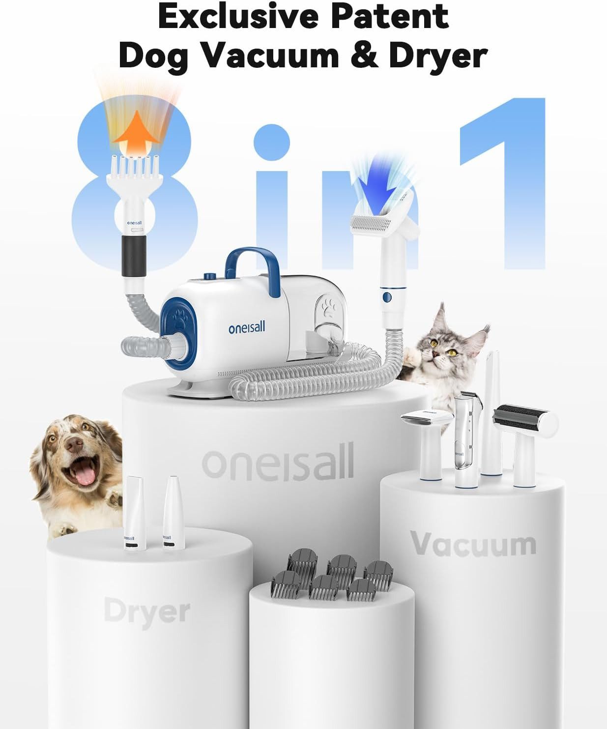 Purpurra Hundeschermaschine Oneisall mit Staubsauger und günstig online kaufen
