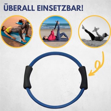 Best Sporting Pilates-Ring Power Toning-Ring, 37 cm, Blau, Fitnessring mit Schaumstoffgriffen