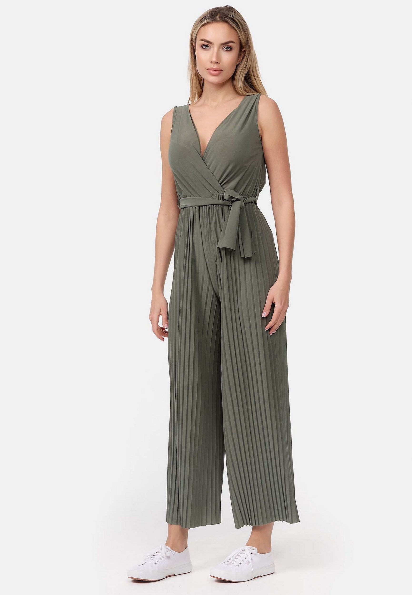 Worldclassca Jumpsuit Worldclassca Jumpsuit Pleated Комбінезони mit Gürtel Ärmellos Sommer Neu