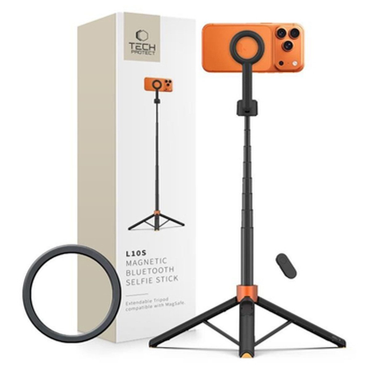 TECH PROTECT Selfie-Stick Tech Protect L10S Bluetooth Selfie Stick Stativ