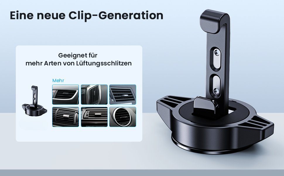 MORRENT Handy-Halterung Handyhalter Auto 360° Drehbar Auto Lüftung Kfz-Handyhalterung, (premium qualität) – Bild 5 von 5