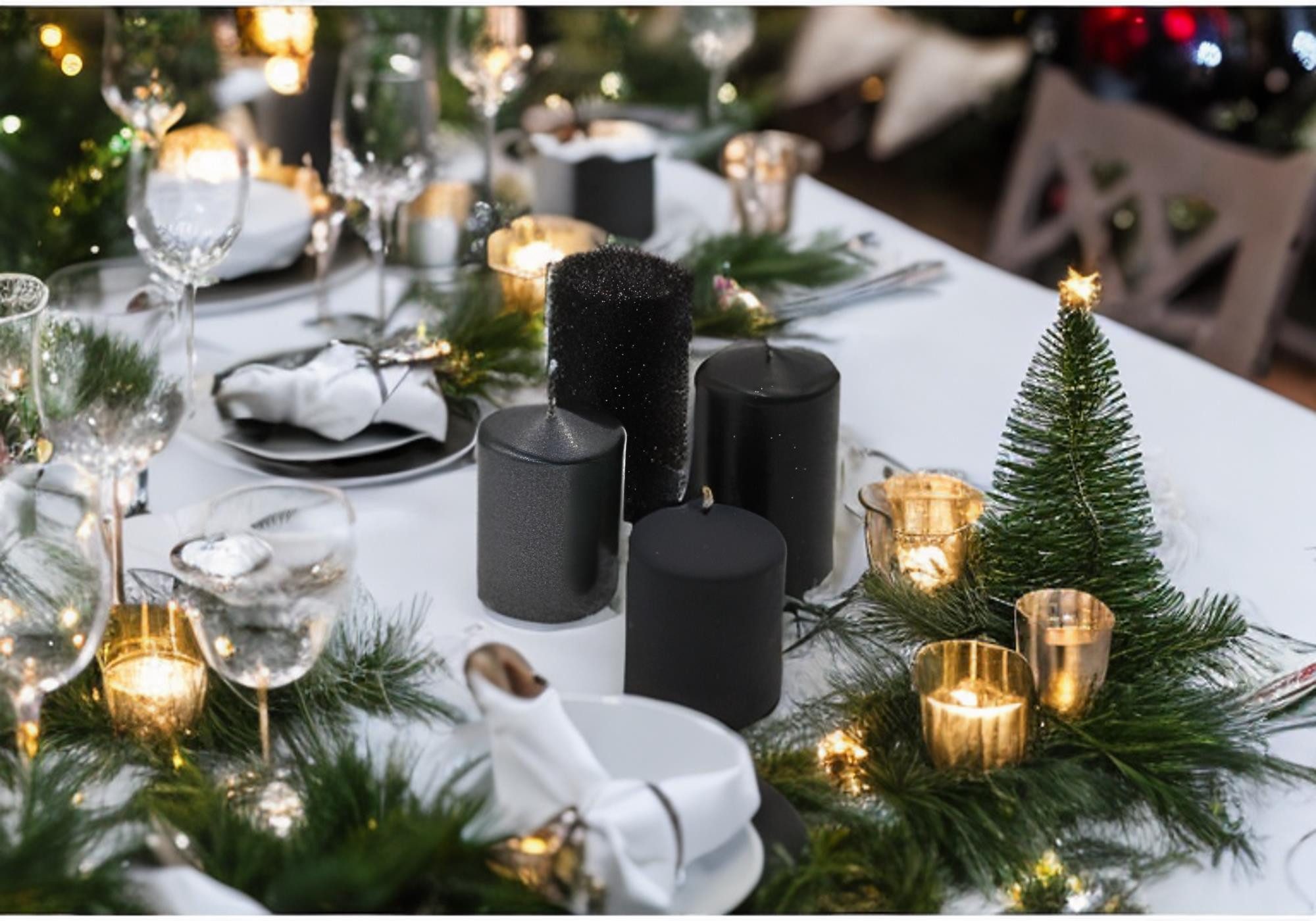 Dekohelden24 Stumpenkerze Adventskerzen, Stumpenkerzen, Adventskranzkerzen,Tischkerzen, .