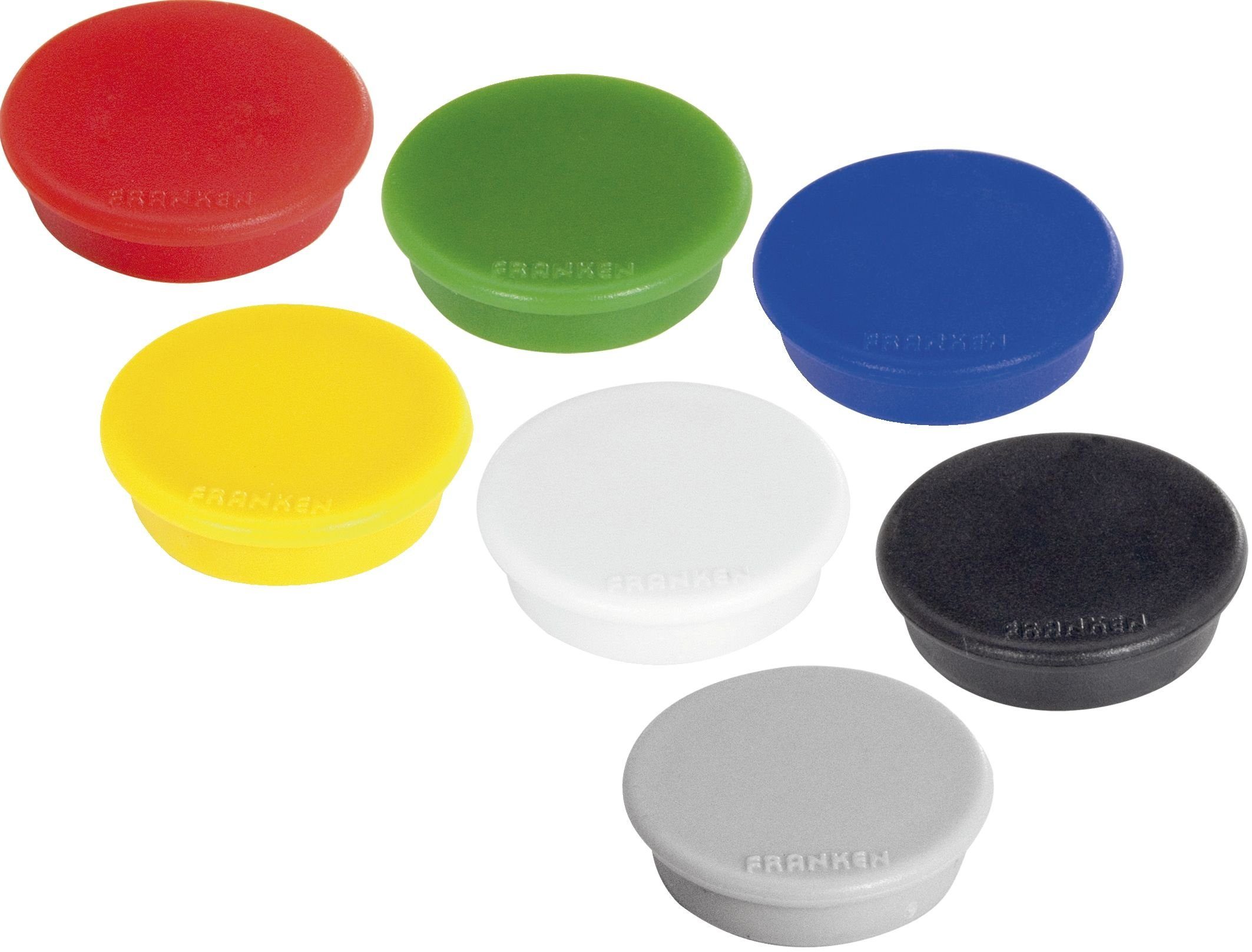 FRANKEN FRANKEN Haftmagnet, Haftkraft: 300 g, Durchm. 24 mm, sort. Beamer