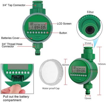 Jioson Bewässerungssystem Bewässerungssteuerung Automatischer mit Zeitschaltuhr 30M
