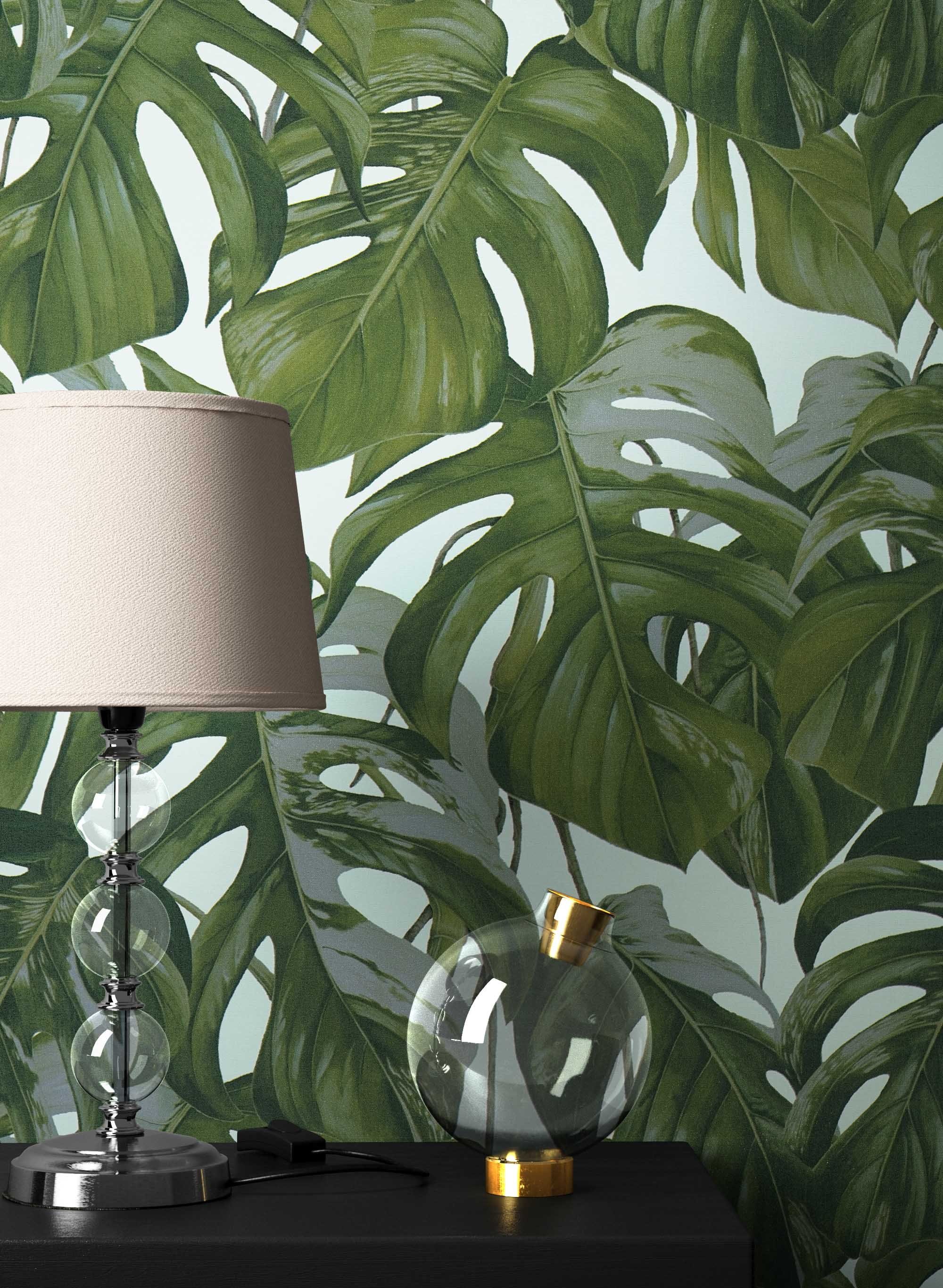 Newroom Vliestapete, Blumentapete Grün Palmen Wallpaper Floral Blumen Tapete Pflanzen Wohnzimmer Schlafzimmer Büro Flur, modern, modern. € 25,99, (€ 4,88 pro 1 qm).