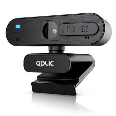 Aplic Full HD-Webcam (Full HD, Webcam - 1920x1080P @ 30 Hz mit Autofokus / Privacy Shutter Sichtschutz / Stereomikrofone)