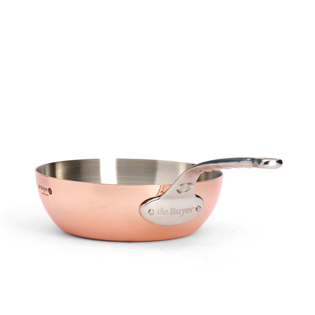 de Buyer Sauteuse Prima Matera, Kupfer- konisch 24 cm / 3,1 L induktionsgeeignet -