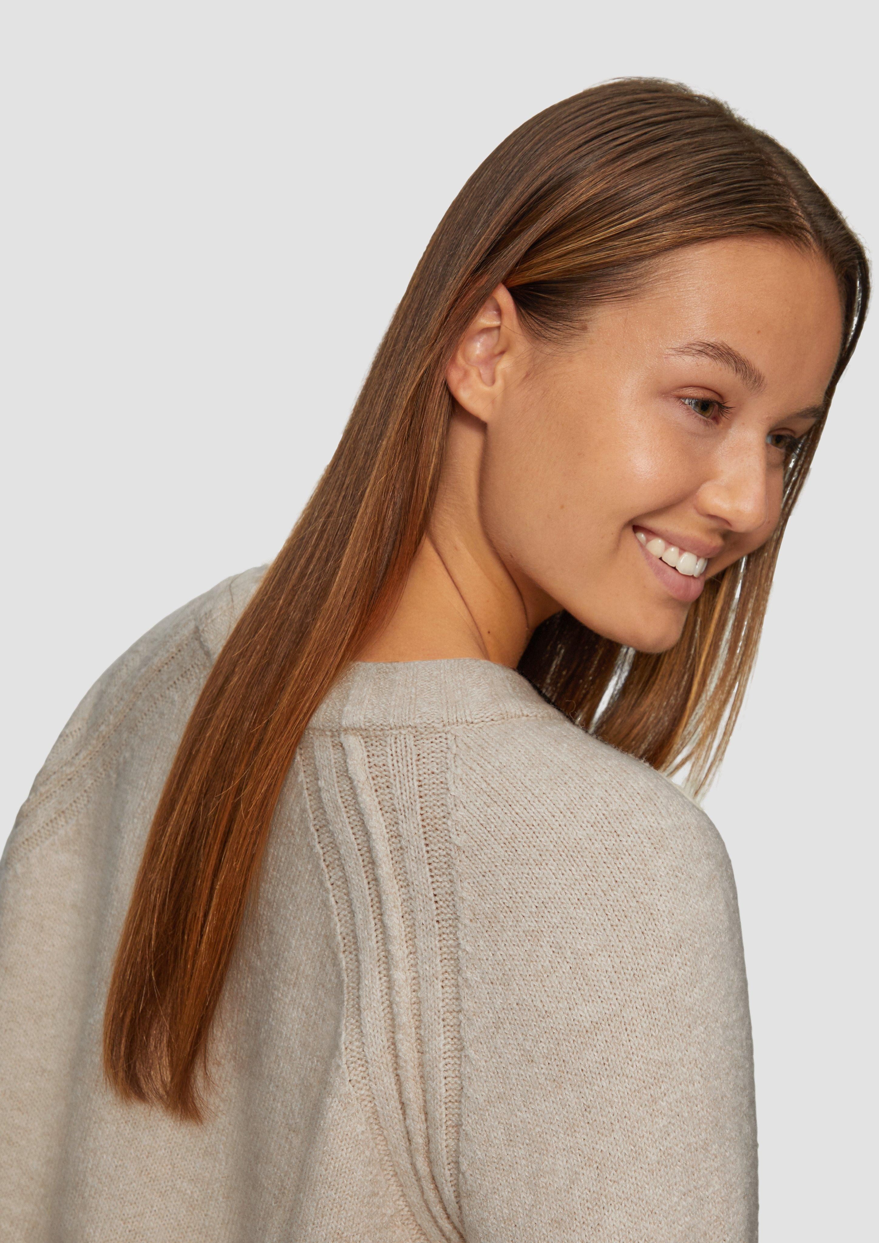 s.Oliver Strickpullover Strickpullover mit Raglanärmeln und günstig online kaufen