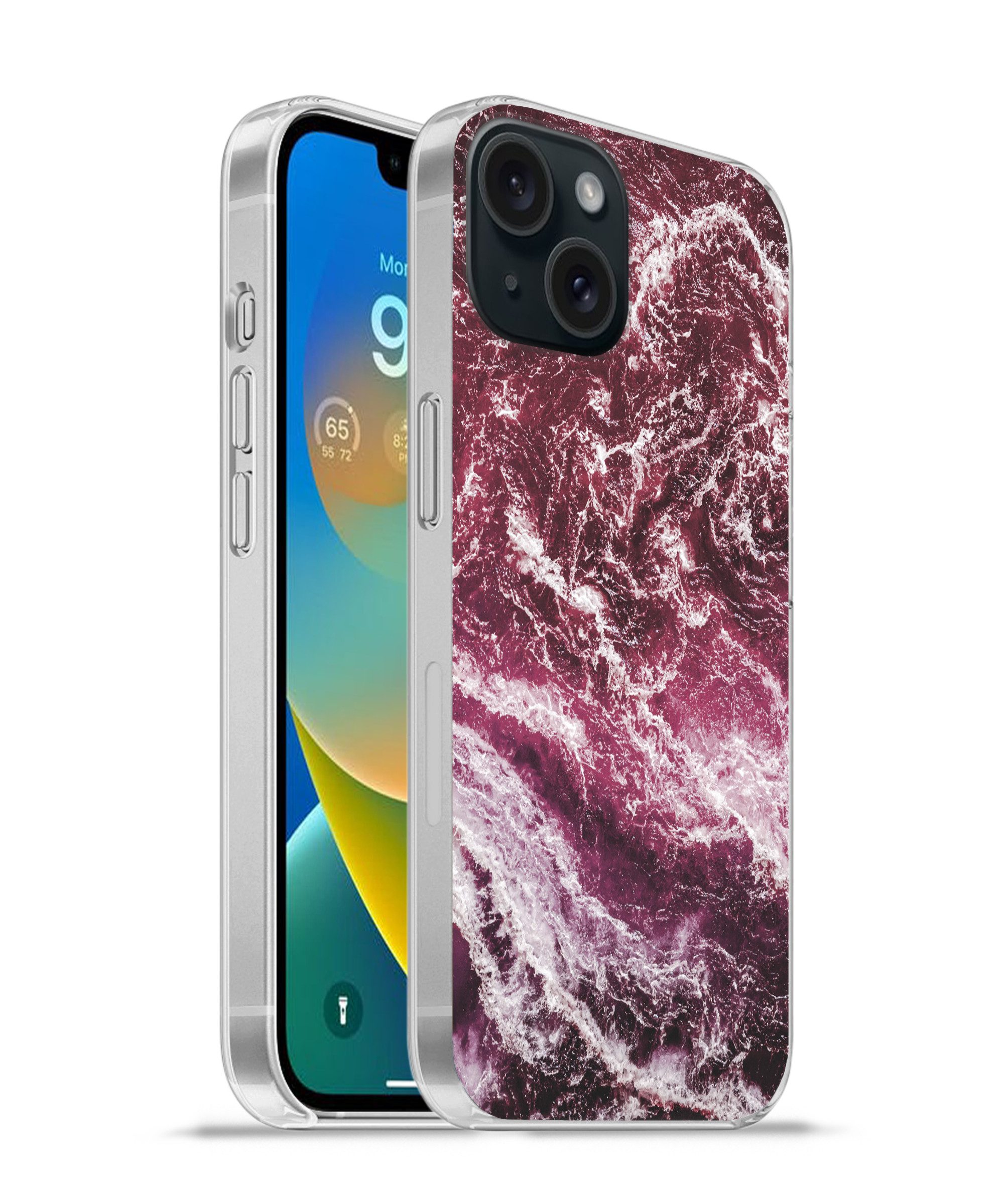 Handyhülle für Apple iPhone 15 Marmor - Naturstein - Mineralien