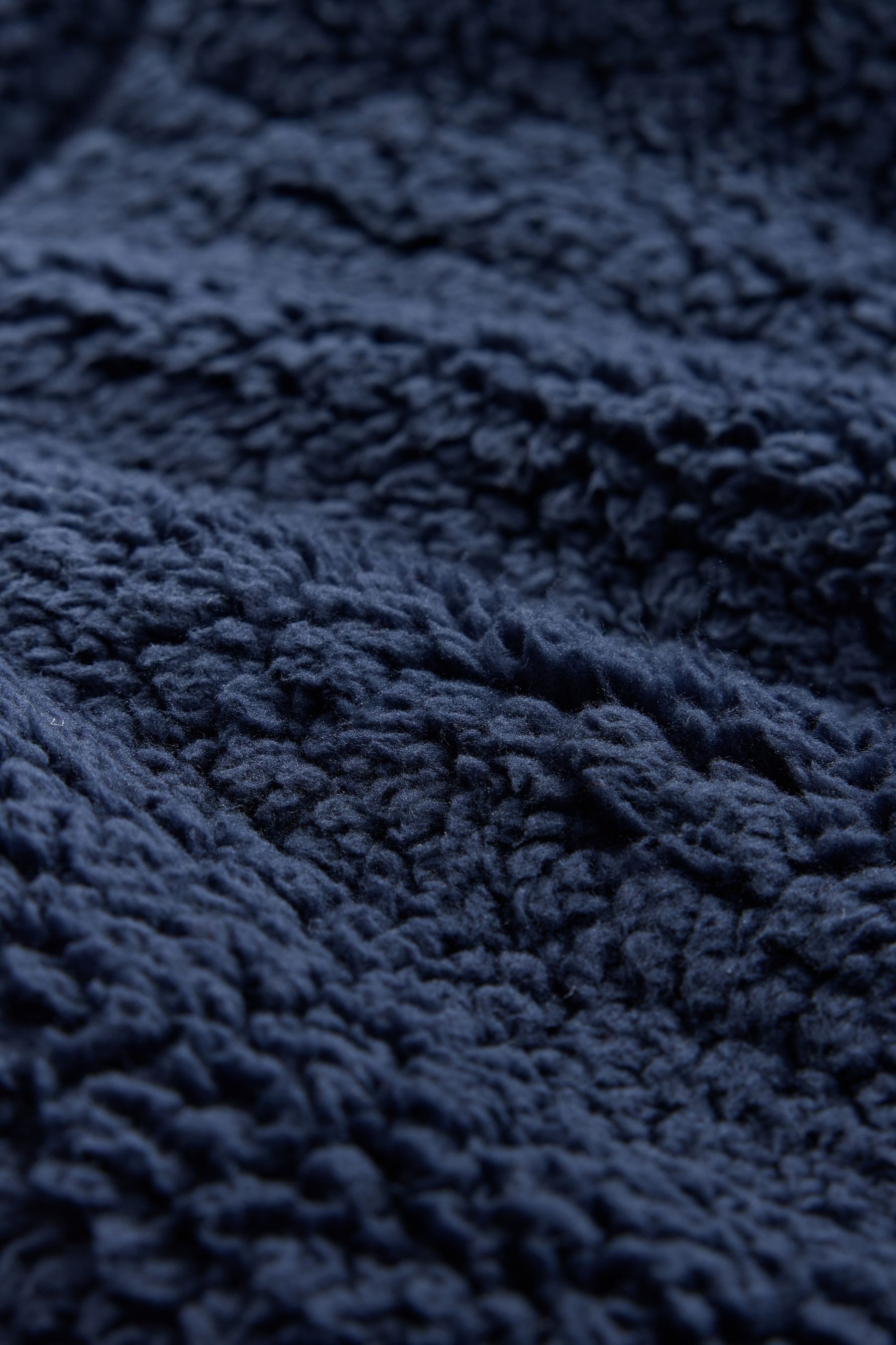 Next Morgenmantel Borg-Morgenmantel mit durchgehendem Reißverschluss, Polyester (recycelt)