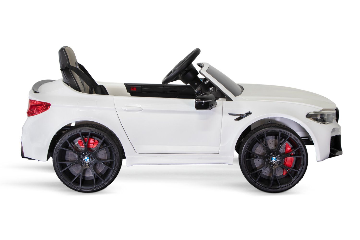 Kinderauto Elektro-Kinderauto Smarty Kidcars M5 Weiss BMW Elektro