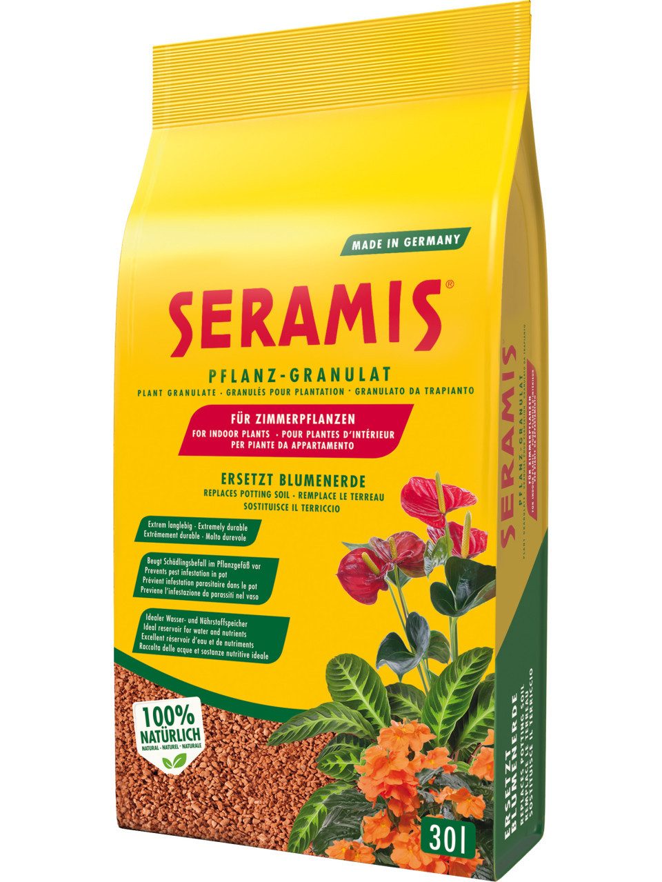 Sera Tongranulat Seramis Pflanz-Granulat für Zimmerpflanzen 30 L