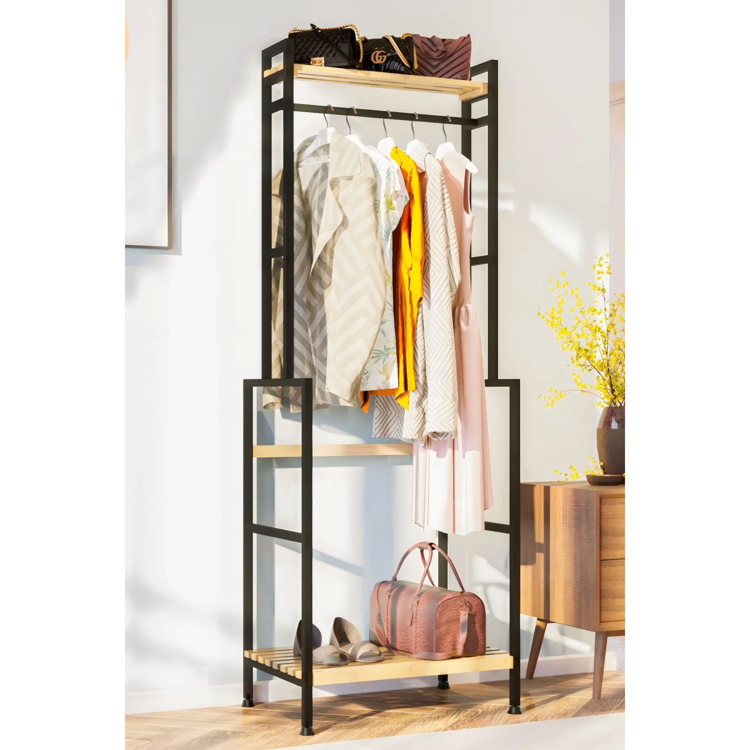 Jungengel Kleiderständer Zeitloser Garderobenständer Flurregal Regal Holz M günstig online kaufen