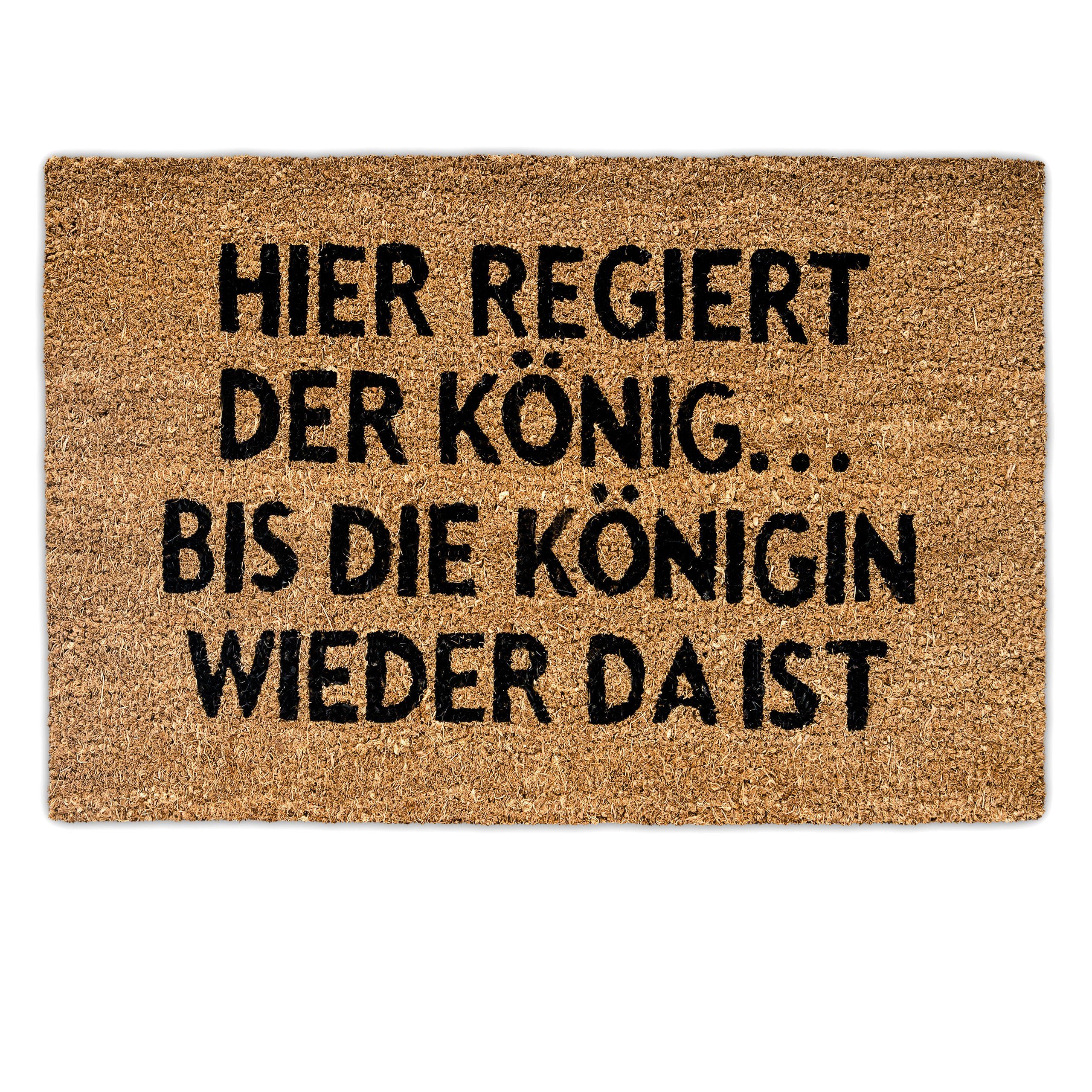 relaxdays Fußmatte Kokos KÖNIGI, Höhe: 10 mm günstig online kaufen
