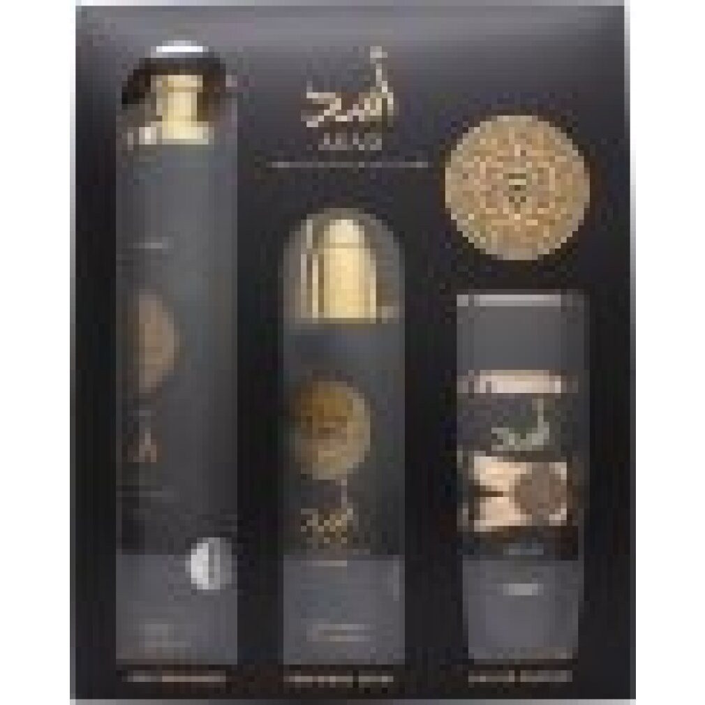 Lattafa Eau de Parfum Perfumes Asad Gift Set 100ml EDP + 200ml Body Mist + 50ml Hair Mist