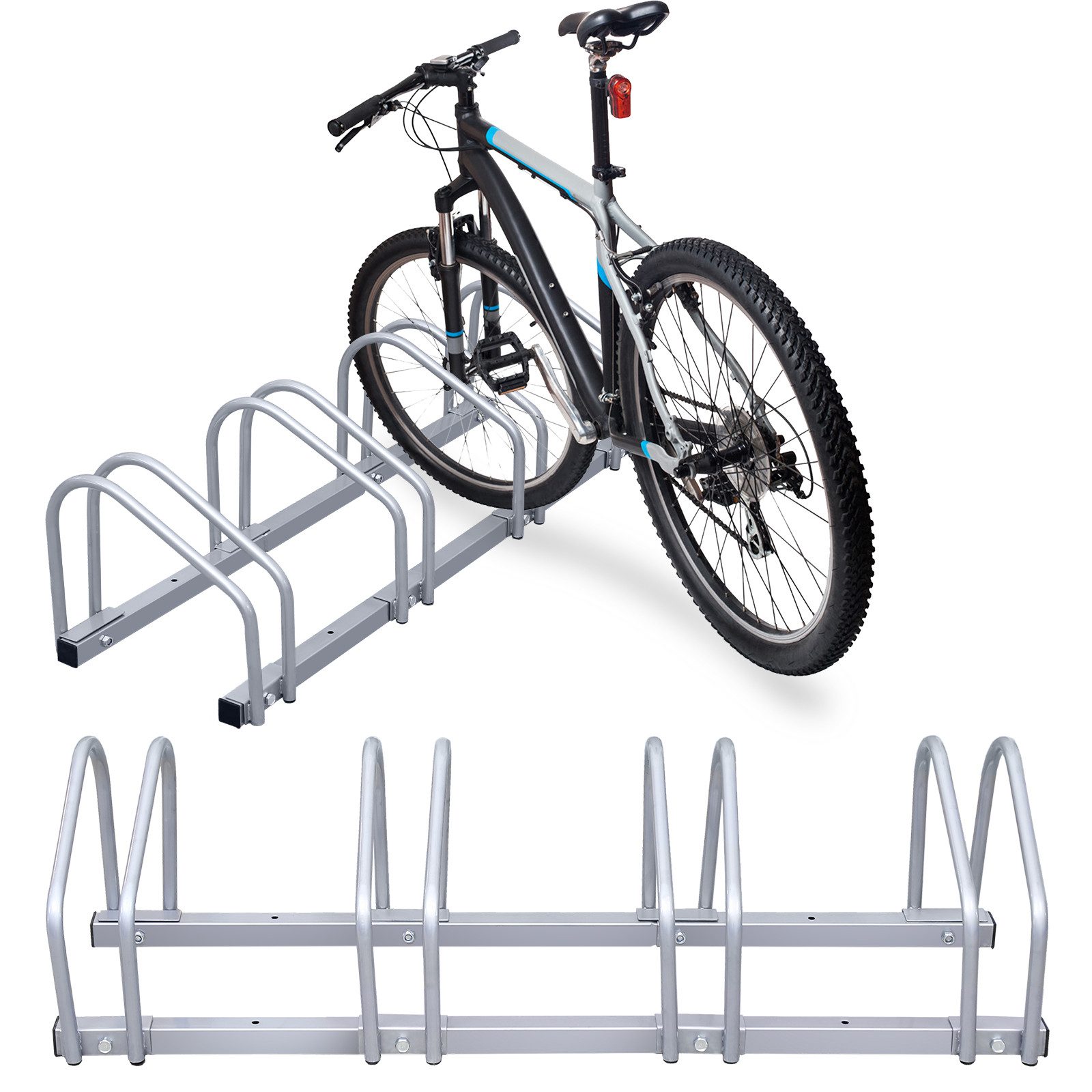 Fahrradständer Fahrradständer mit 4 Fahrräder 101cm Bodenständer Aufstellständer