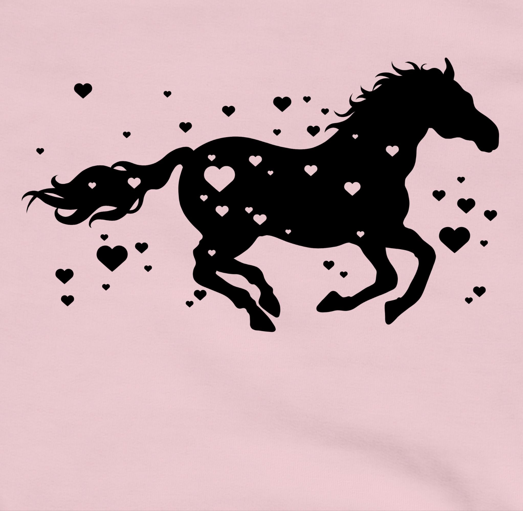 Shirtracer Hoodie Laufendes Pferd I Pferde Geschenk Reiten I Pferdemädchen Pferd