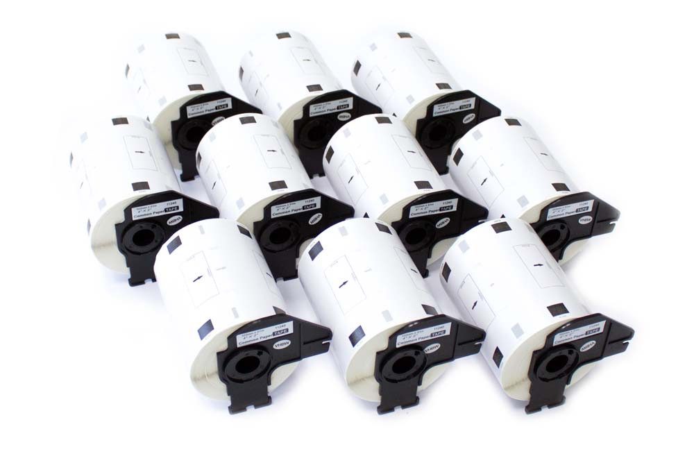 Etikettenpapier passend für Brother PT QL-710W, QL-720, QL720NW Etikettendrucker