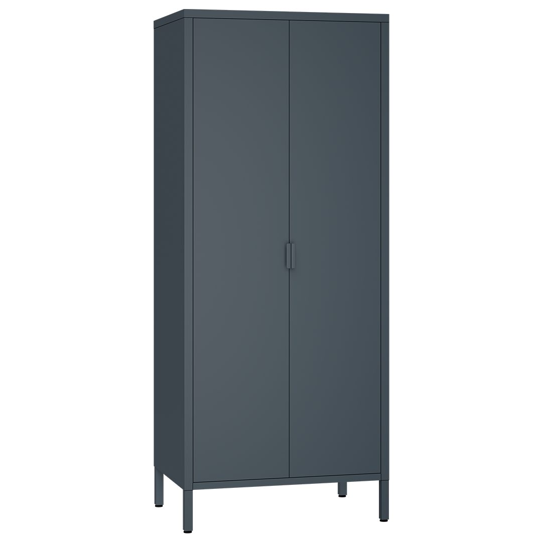 skølm. Kleiderschrank Ituri (schwarz) aus Stahl, günstig online kaufen