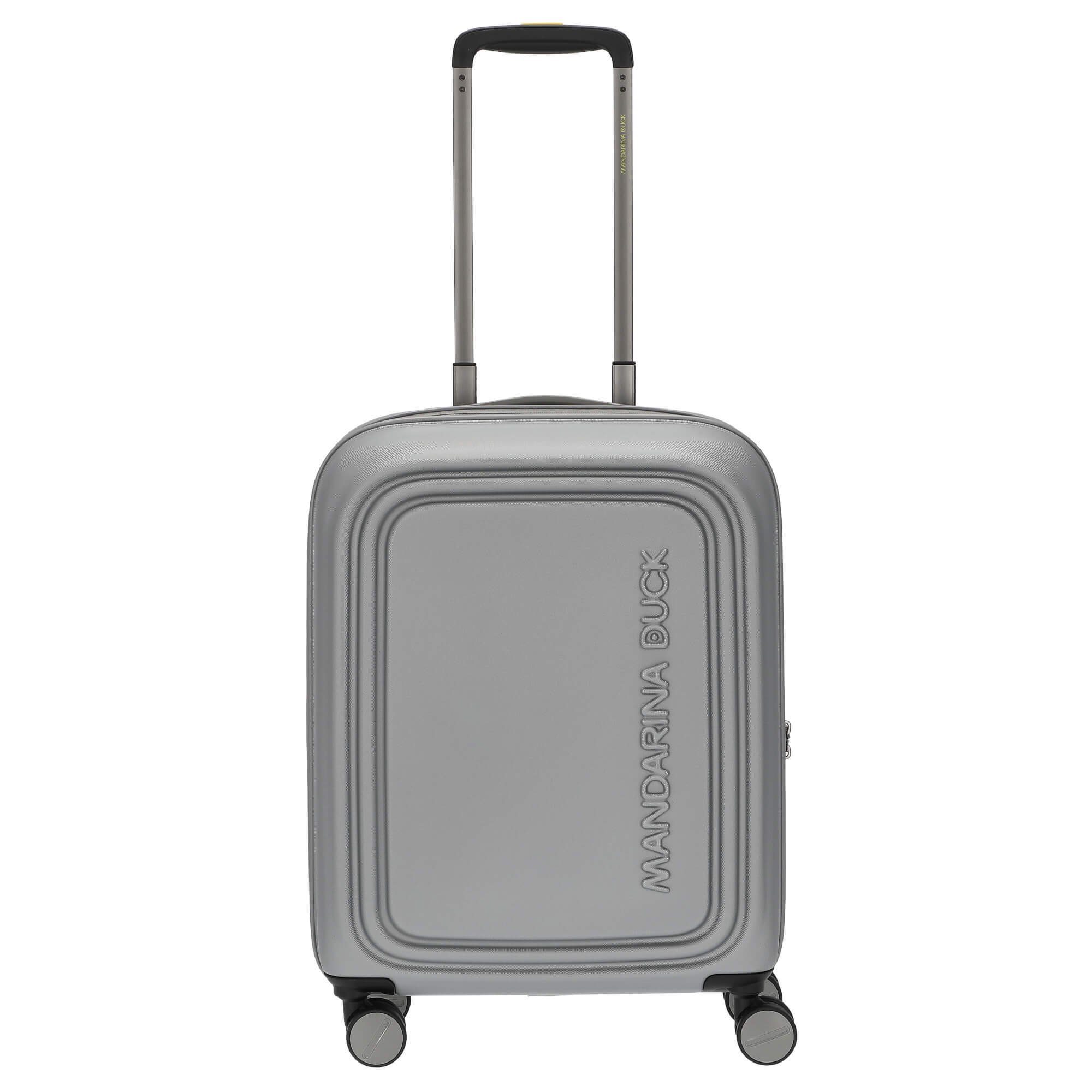 Mandarina Duck Handgepäck-Trolley Logoduck+ - 4-Rollen-Kabinentrolley 55 cm S, 4 Rollen Rollen silver