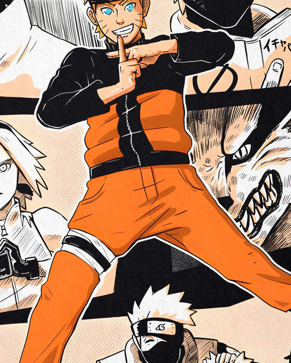 style3 T-Shirt Ninja Comic kakashi sasuke kage naruto anime manga cosplay a günstig online kaufen