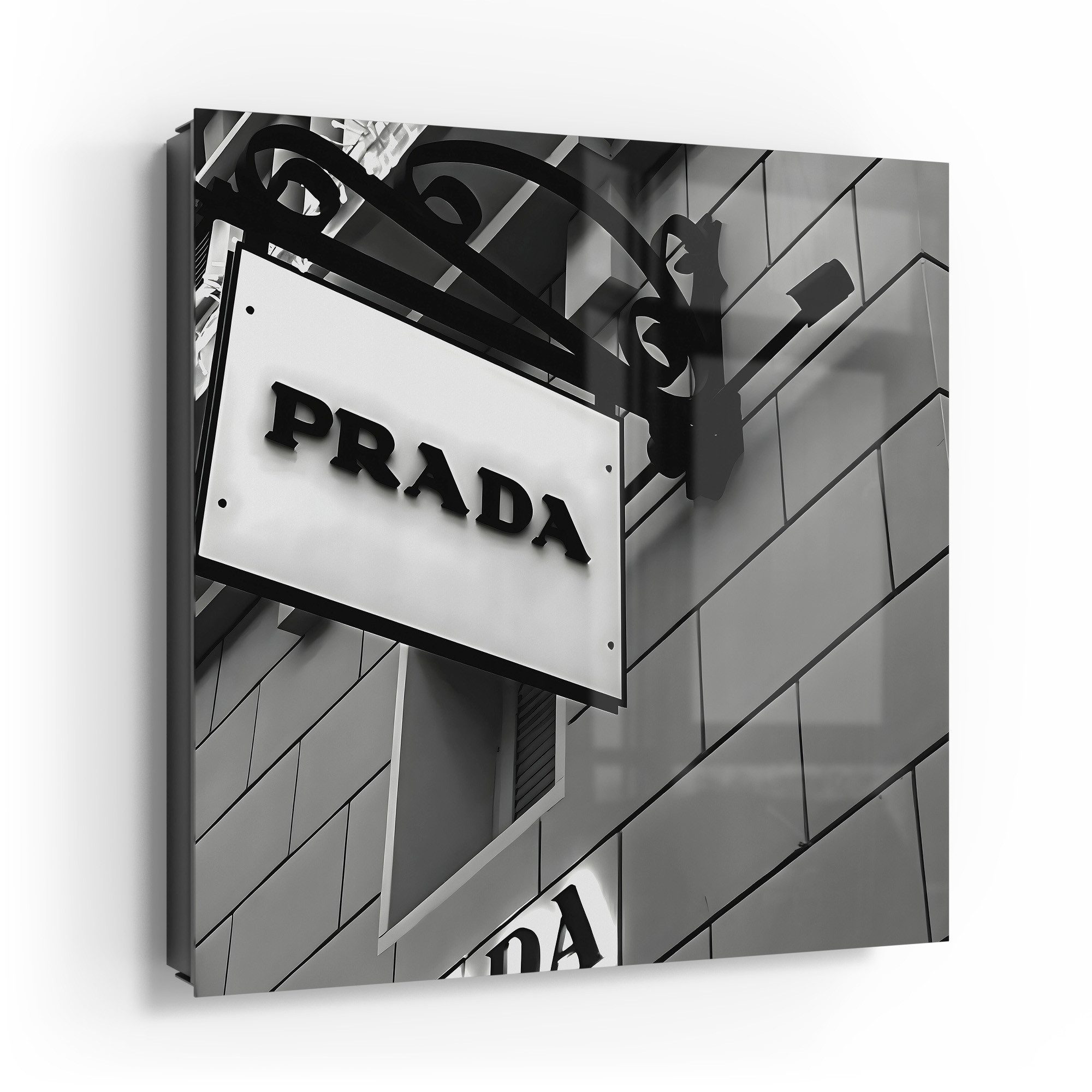 DEQOART Schlüsselkasten 'Prada Monochrome', Glas Schlüsselbox günstig online kaufen