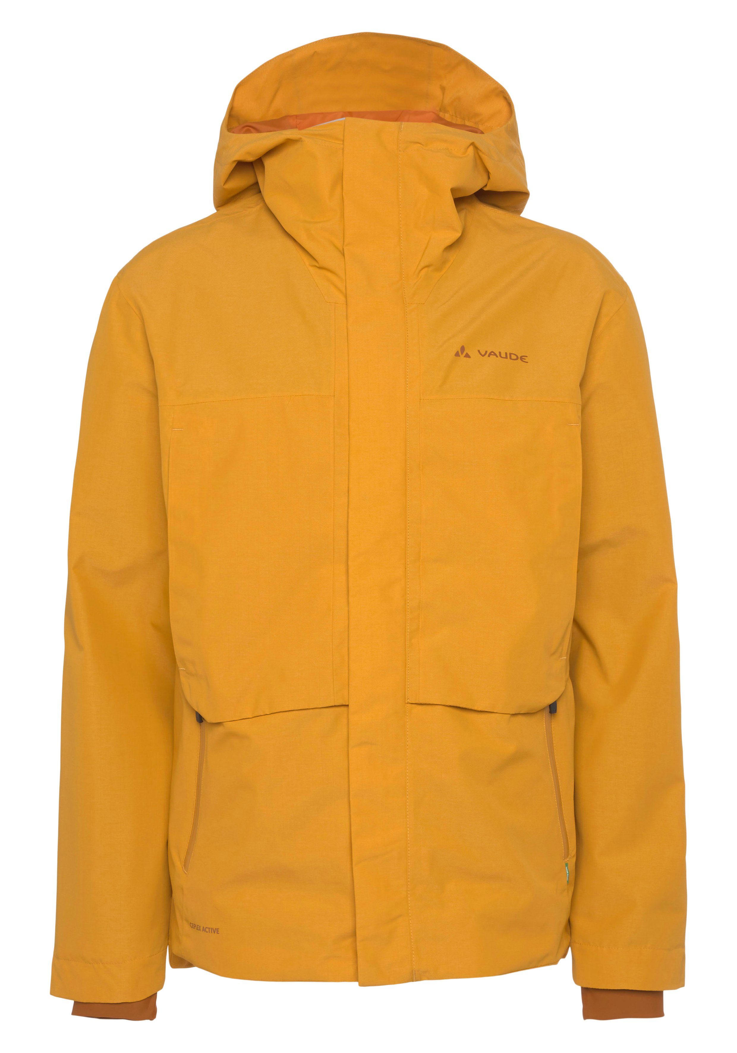 Rain burnt VAUDE Men's Comyou yellow Regenjacke Pro Jacket