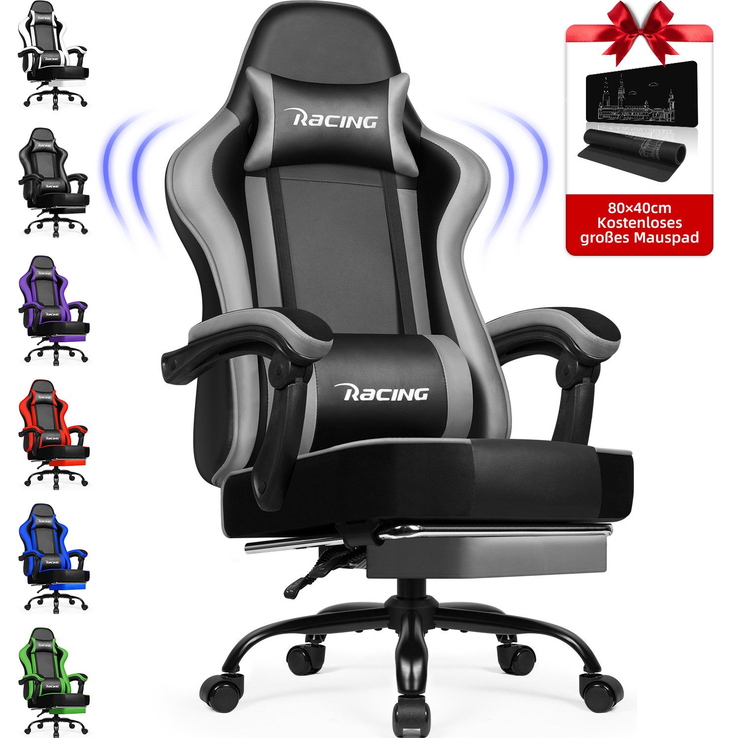 Gaming-Stuhl Gaming Stuhl, Bürostuhl Ergonomisch, Gaming Chair