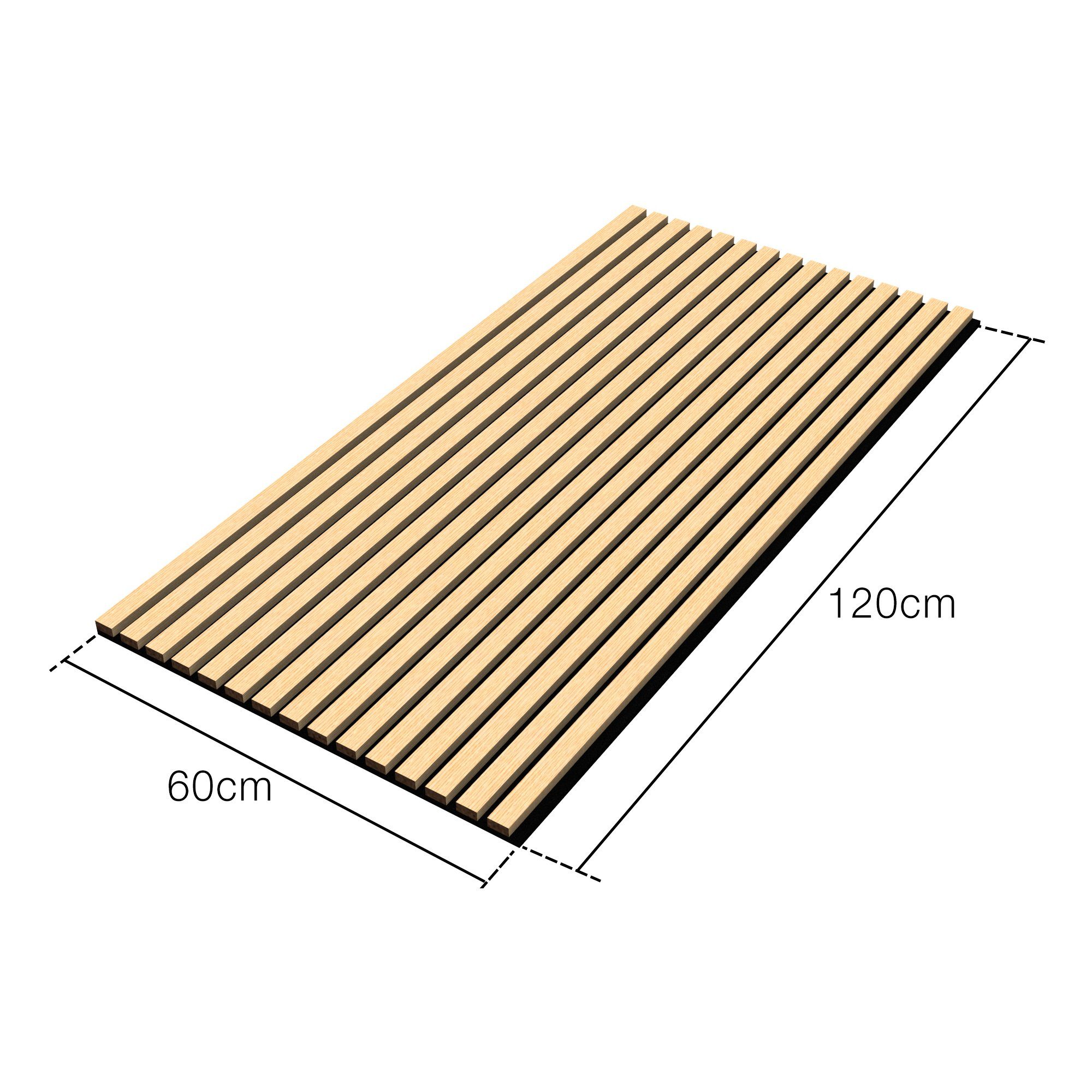 neu.holz 3D Wandpaneel, (Set, 8-tlg) »Vang« Akustik Wandpaneel Eiche 5,76m²