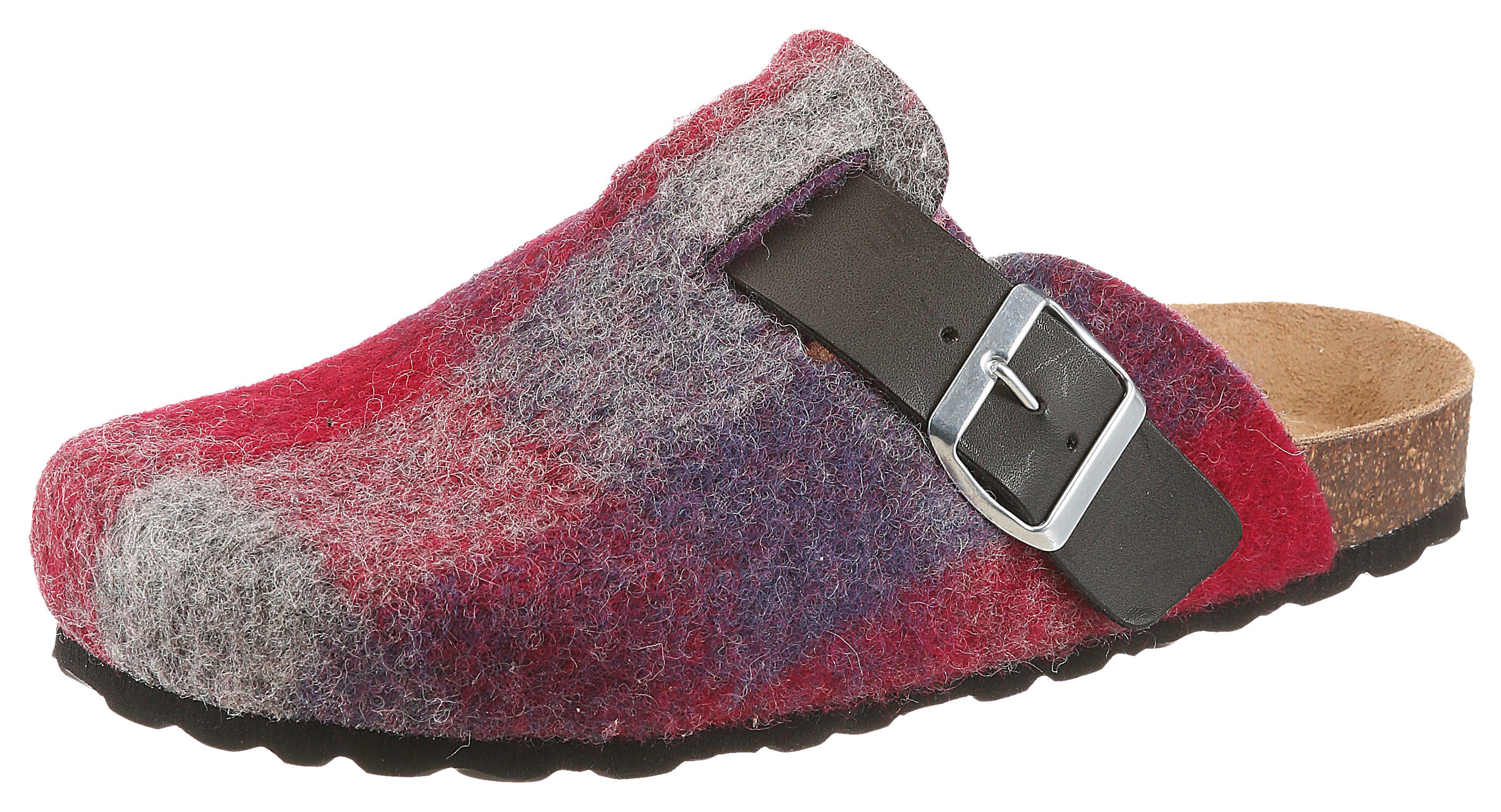 Aniston SHOES Clog Schlupfschuh, Hausschuh mit verstellbarer Schnalle - NEUE KOLLEKTION