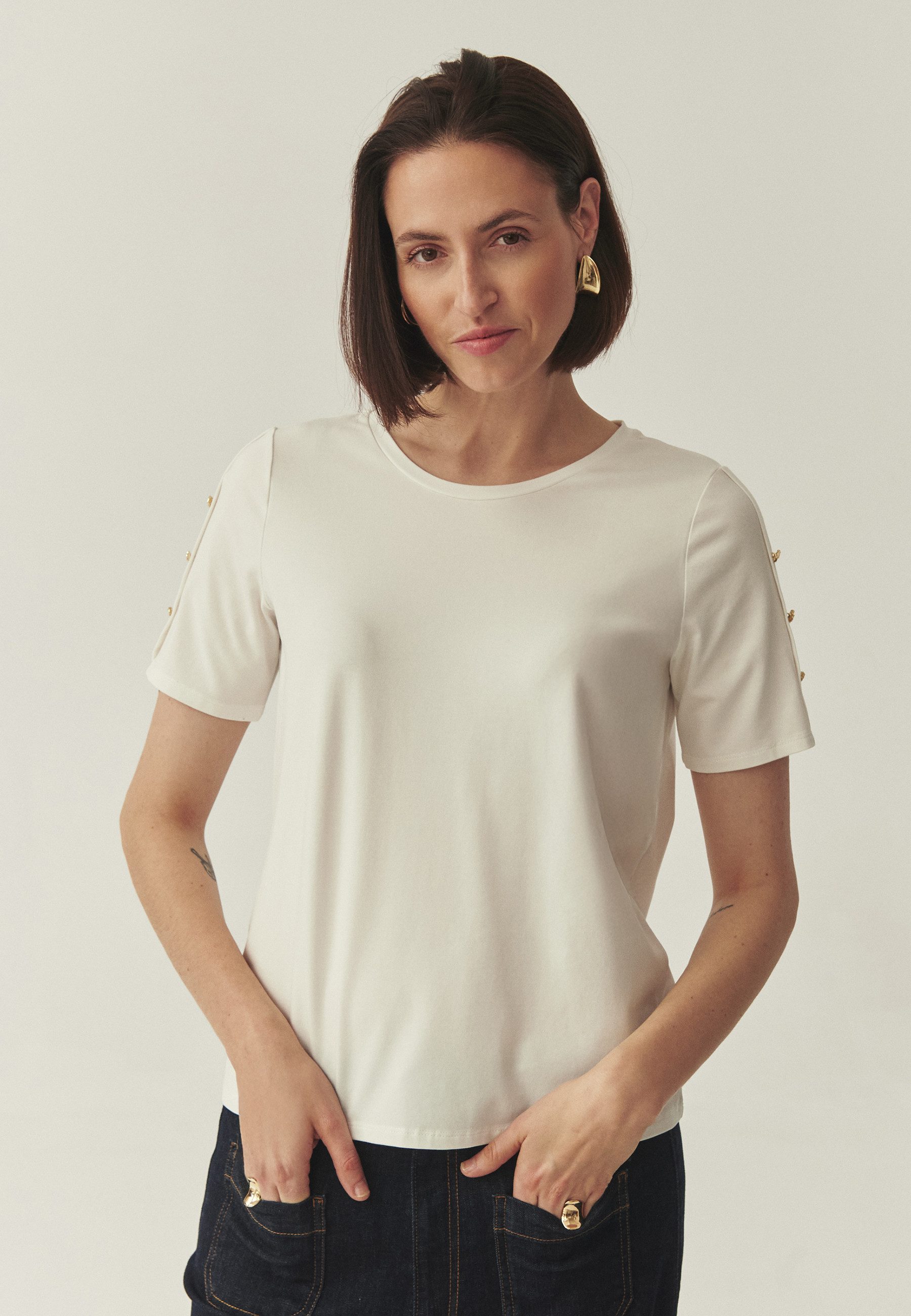 TATUUM Klassische Bluse Damenbluse Strickware Viri