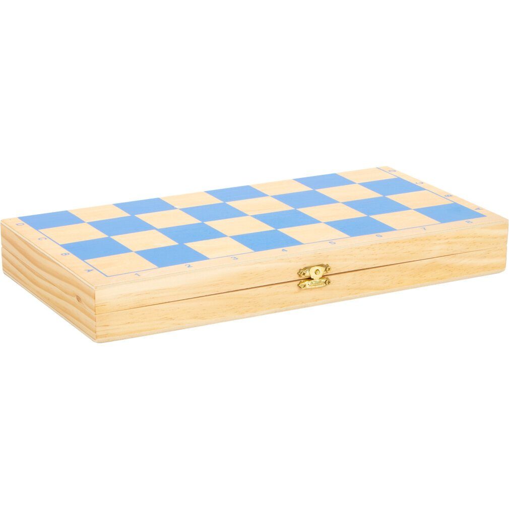 Small Foot Spiel Schach "Ritter" aus Holz, Reisespiel zum Klappen, ab 6 Jahren, 6084