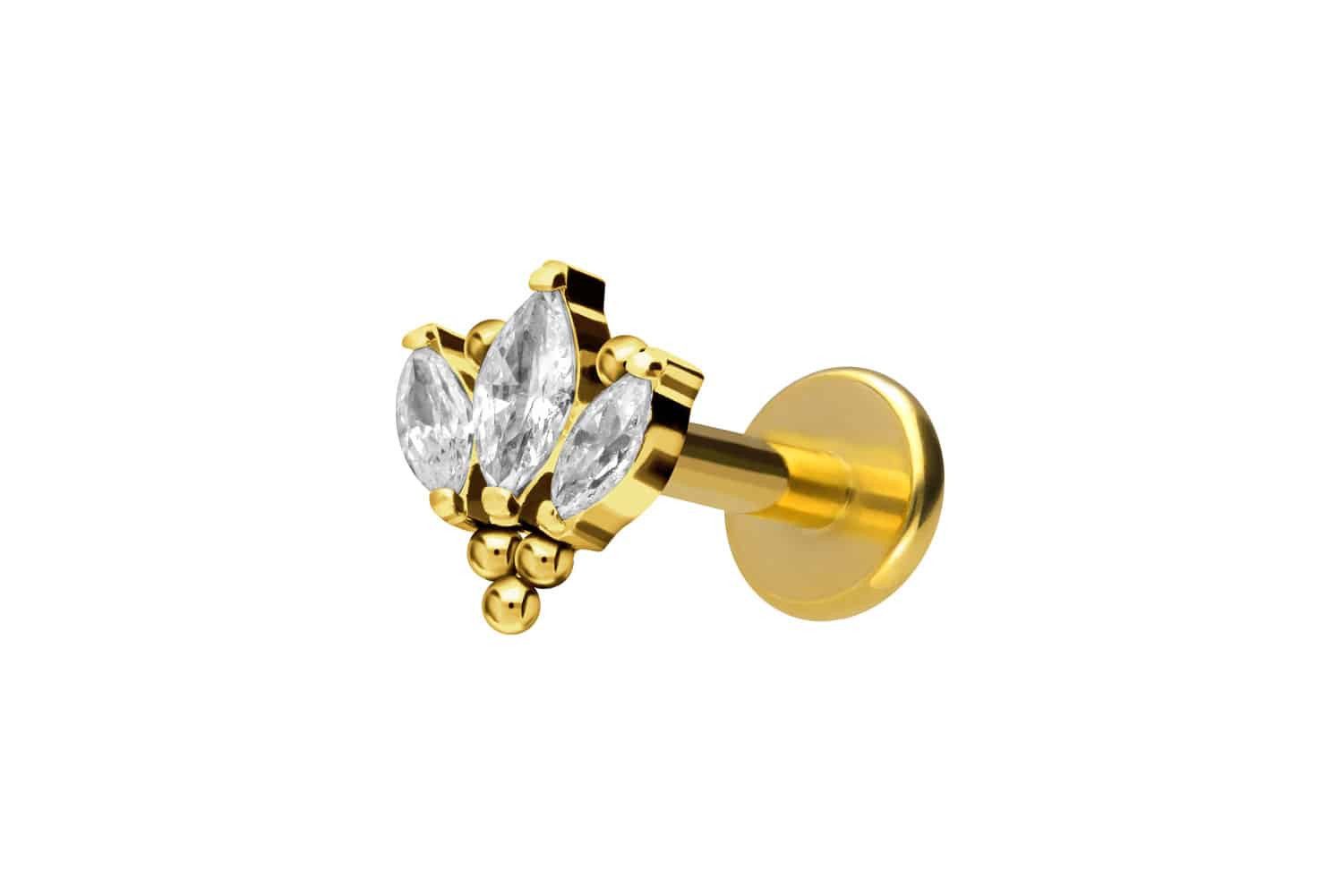 PIERCINGLINE Nasenpiercing Titan Labret mit Innengewinde günstig online kaufen