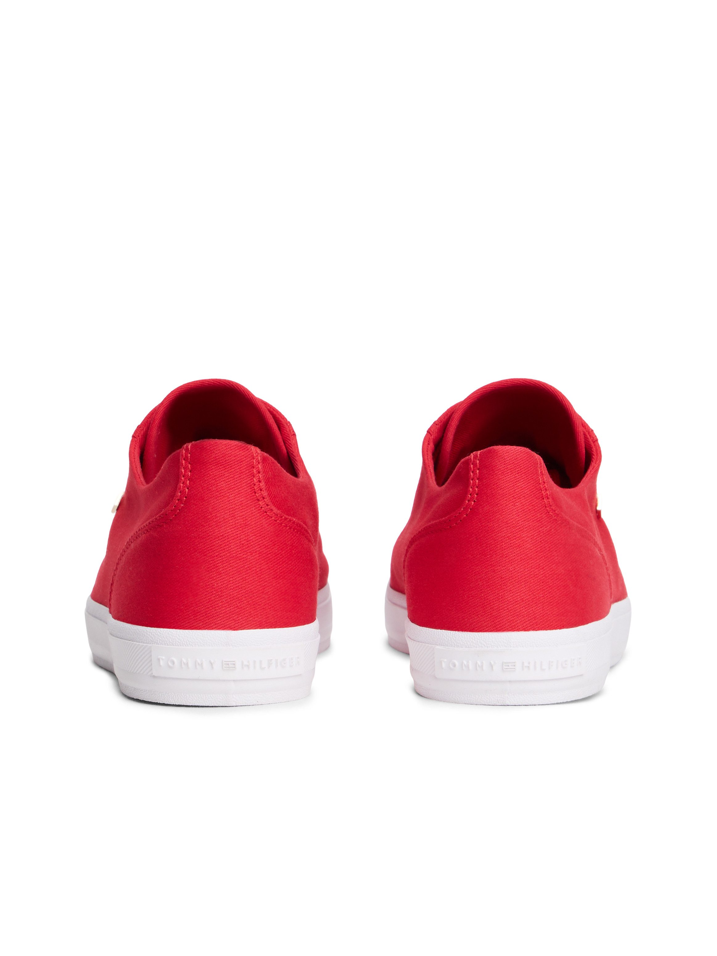 Tommy Hilfiger TH FOXING SNEAKER CANVAS Plateausneaker Freizeitschuh, Halbschuh, Schnürer mit Logostickerei - schmale Form