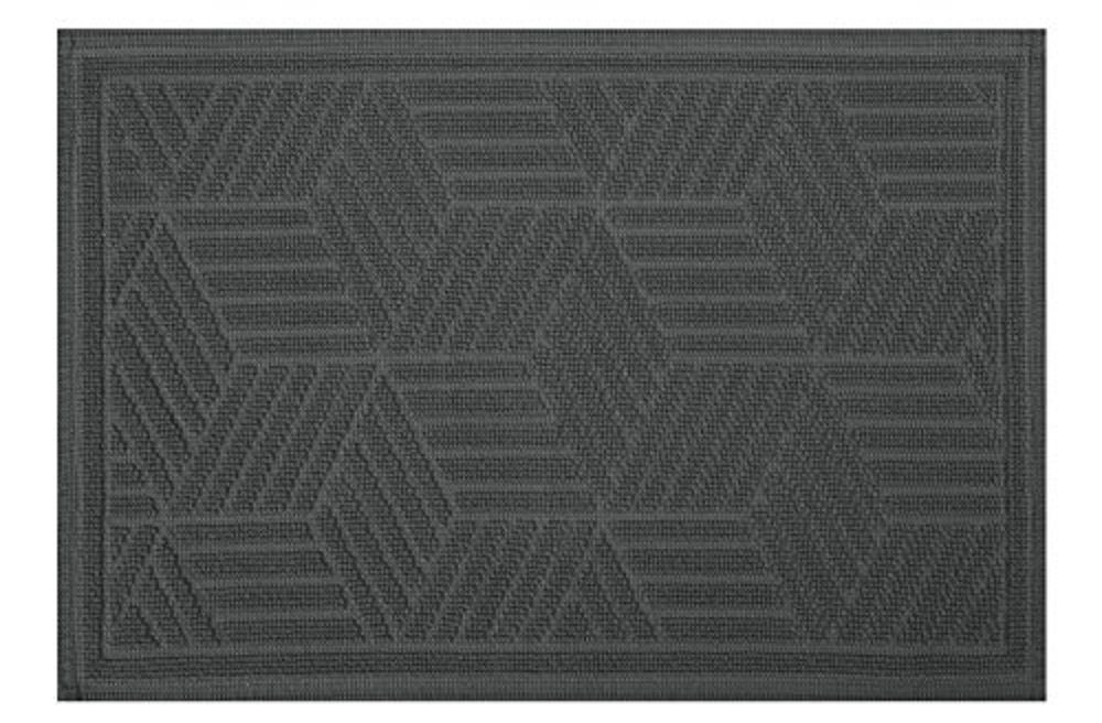 spirella Badematte CUBO, Höhe 5 mm, Badteppich mit origineller Hoch-Tief-Optik durch kontrastierende Florhöhe 2-5 mm, 100% Baumwolle - Made in Europe, Anti-Rutsch Beschichtung, Größe 50x80 cm, Für Fußbodenheizung geeignet, Waschbar 40°, Baumwolle, rechteckig