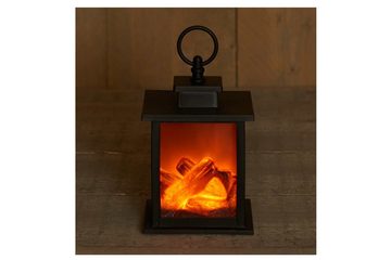 Coen Bakker Deco BV Dekokamin Fireplaces (1-St), Laterne schwarz Flammensimulation 6/18h Timer