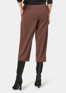 GOLDNER Stoffhose Bequeme Culotte mit streckender Biese