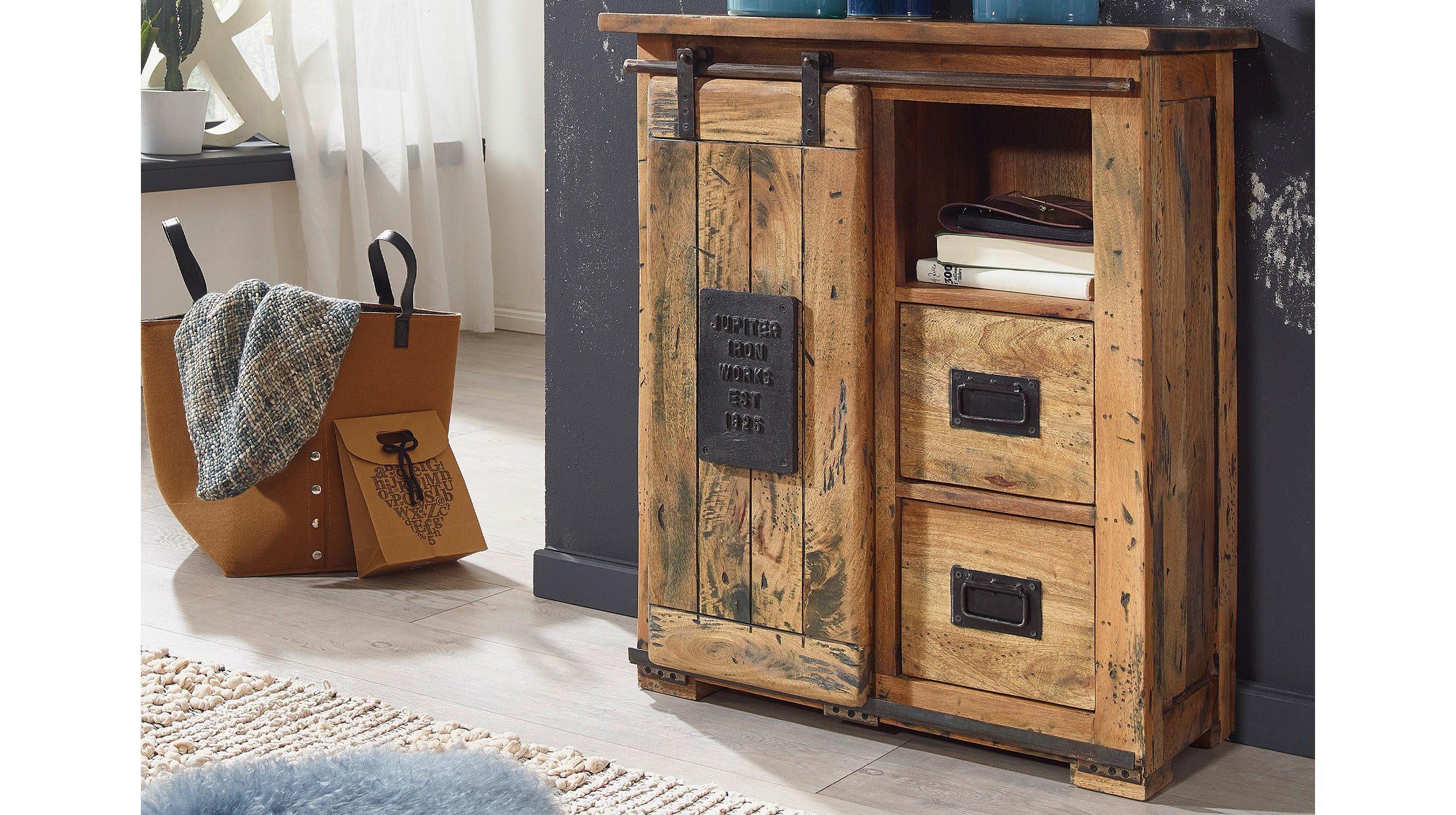 Massivart® Sideboard EMANUEL 75 cm / günstig online kaufen