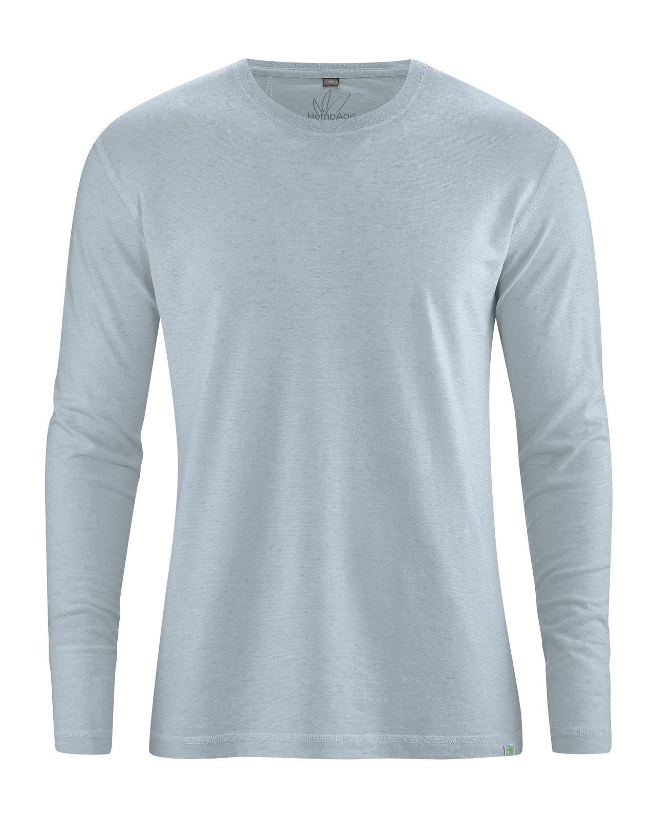HempAge Langarmshirt Basic Langarmshirt Herren Hanf/Biobaumwolle Normal Fit
