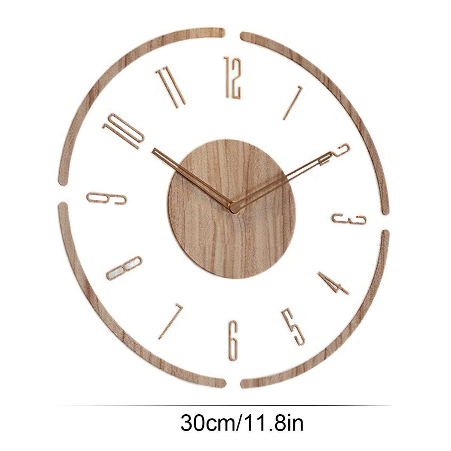 ZEUOPQ Wanduhr Wanduhren Holzwanduhr dekorative Wanduhr günstig online kaufen