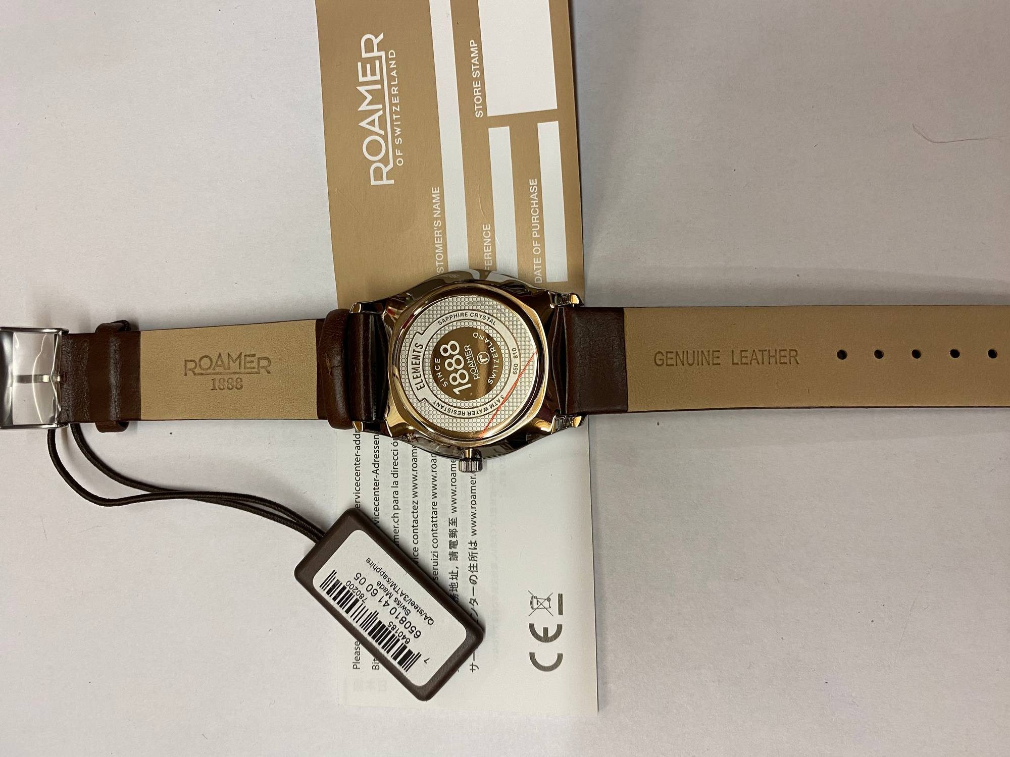 Roamer Schweizer Uhr Elements, Das Armband aus Leder ist in der - Main Image