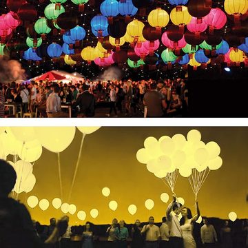 GelldG Luftballon LED Ballons Lichter Beleuchtung für Papierlaternen Hochzeit Party