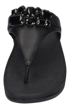 Fitflop LULU JEWEL DELUXE Leather Zehentrenner Black