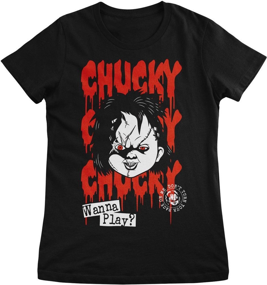 Chucky T-Shirt Chucky - Don't Turn Your Back On Me Girly Tee